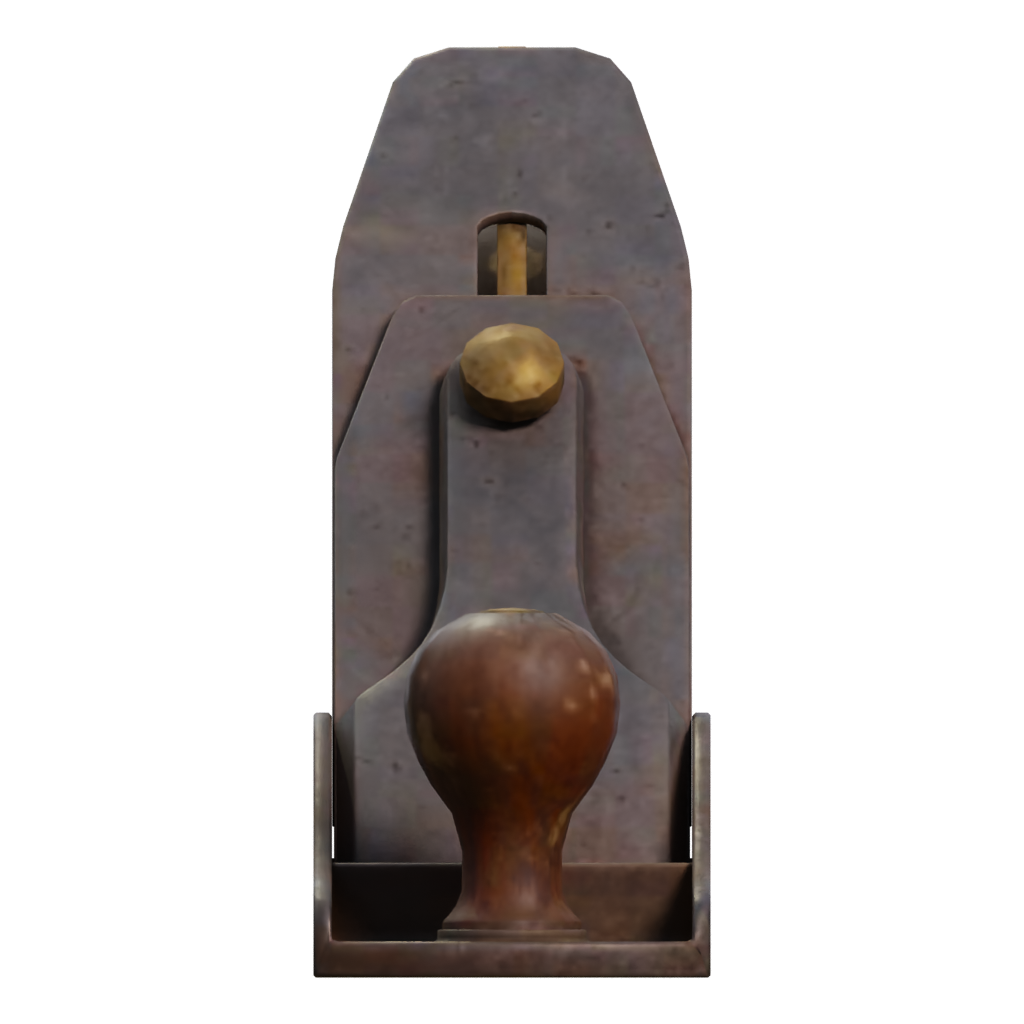 Right view of the Hand Plane No 4 3D model