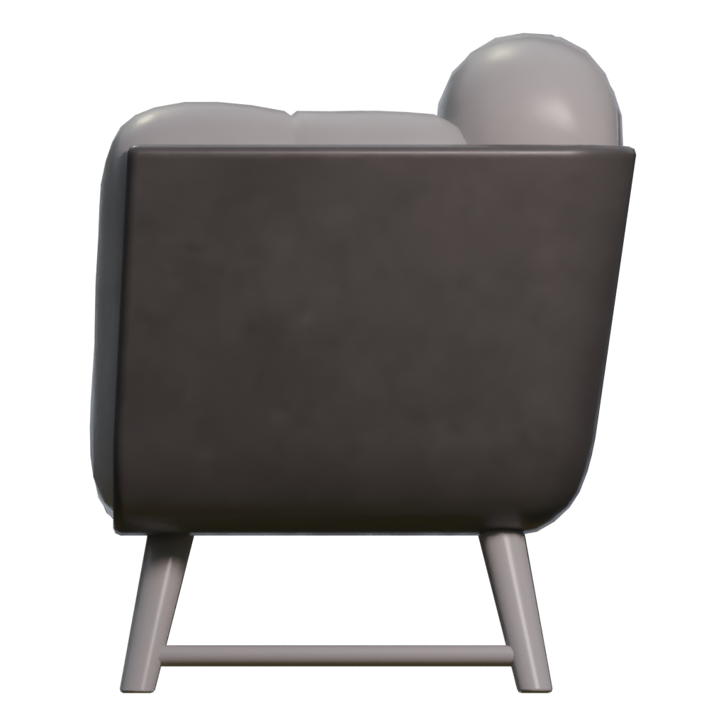 Left view of the Sofa 3D model