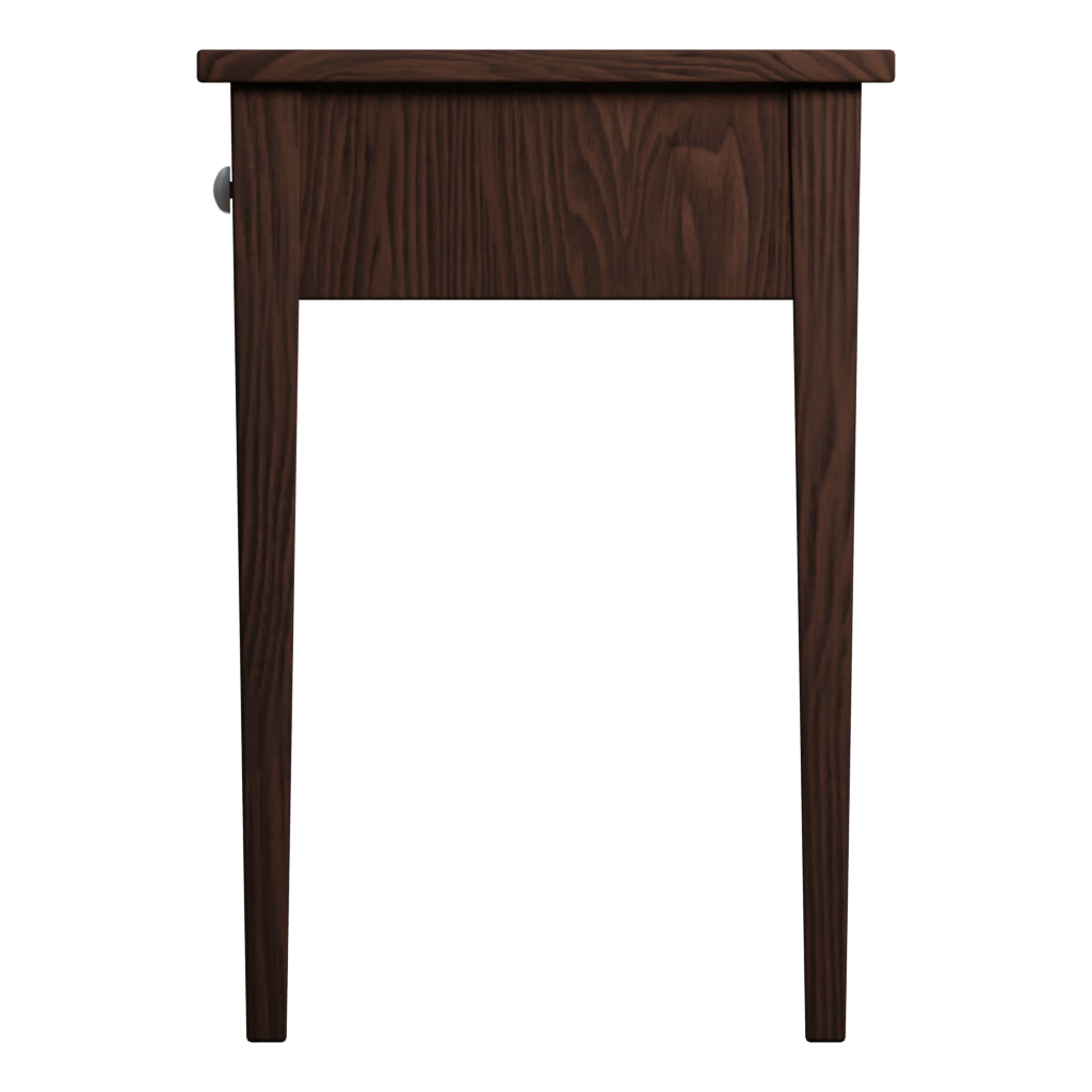 Left view of the Old Table 3D model