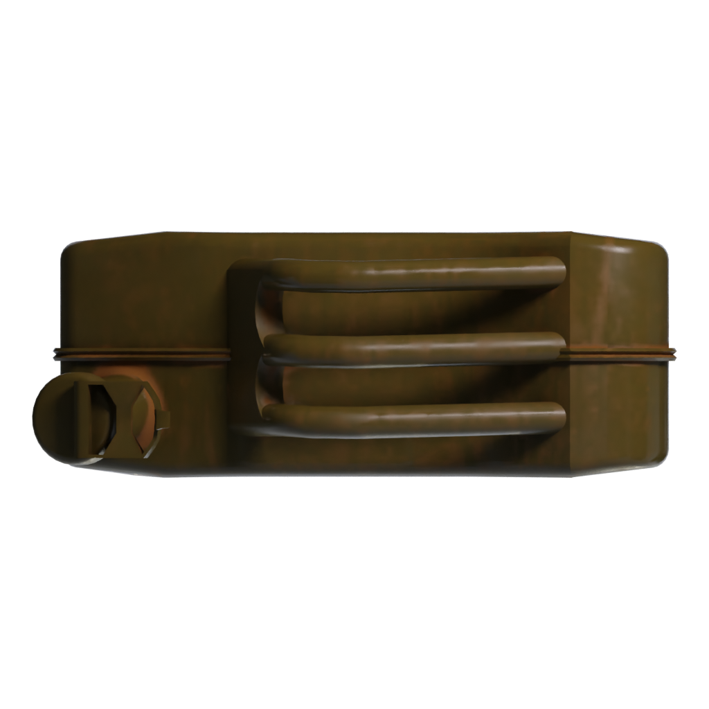 Top view of the Fuel Canister 3D model