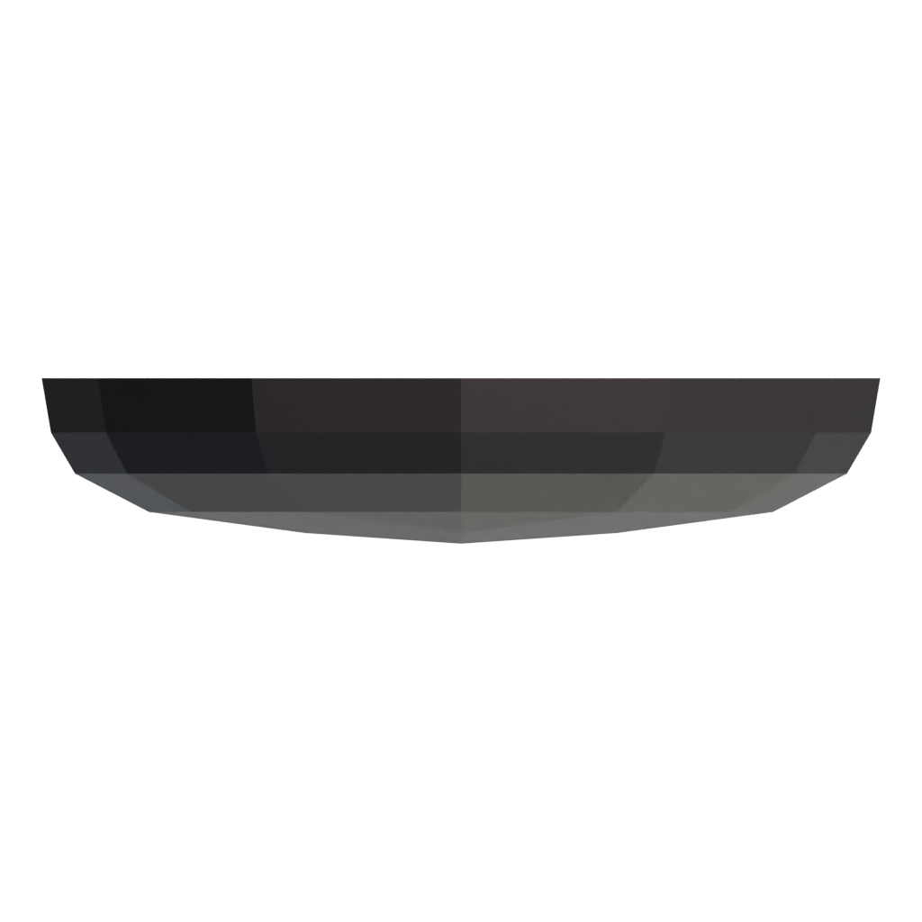 Bottom view of the Small Frying Pan 3D model