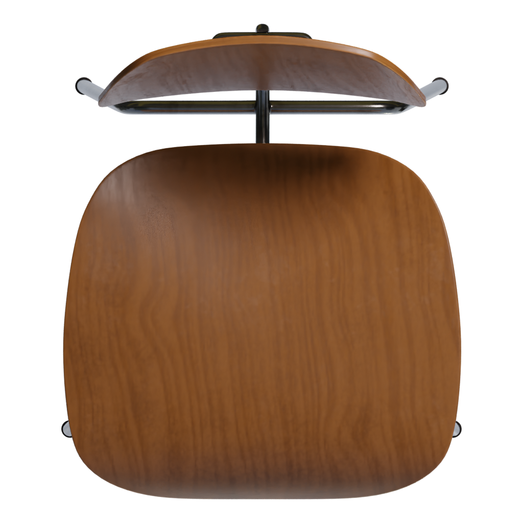 Top view of the Eames Dcm Chair 3D model