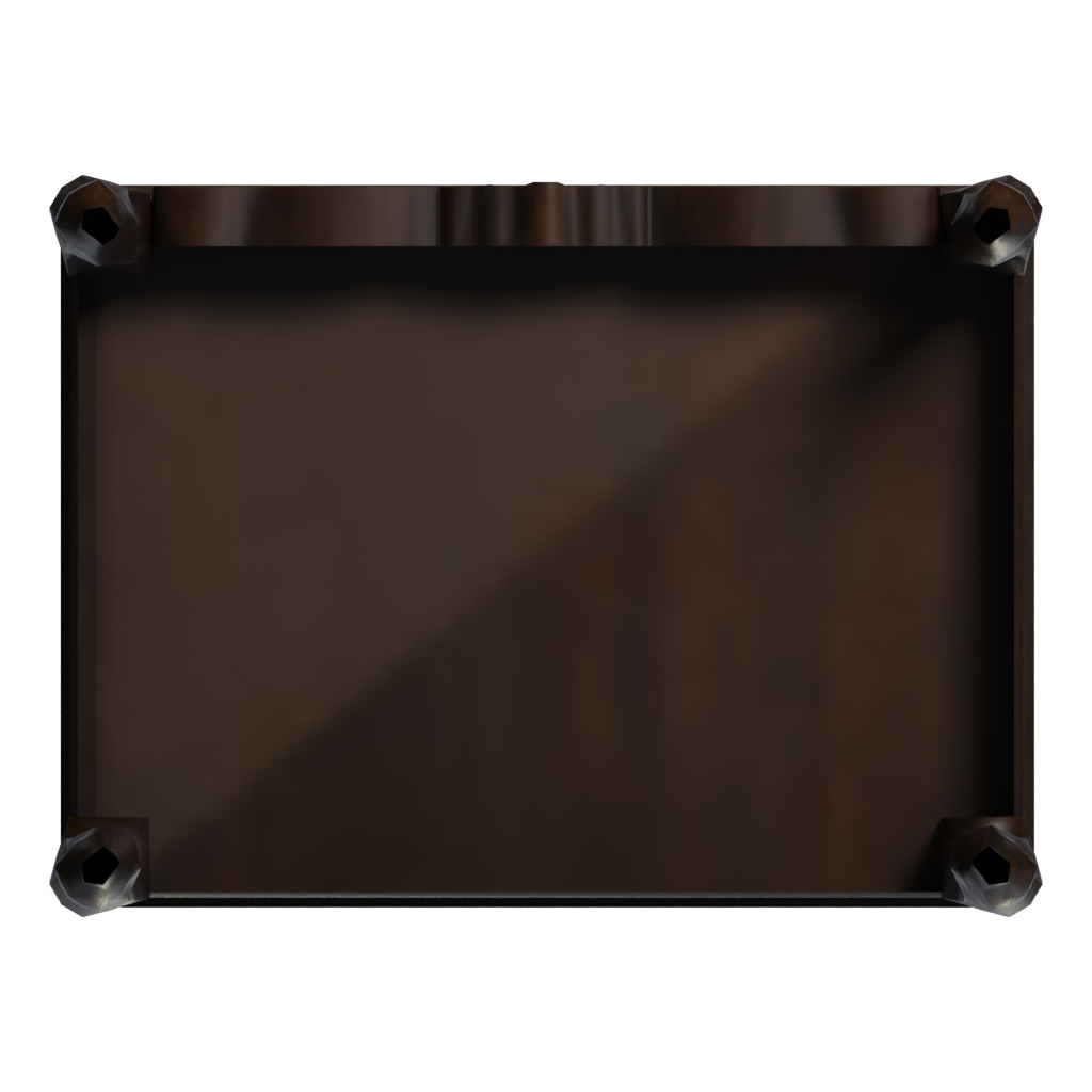 Bottom view of the Classic Nightstand 3D model
