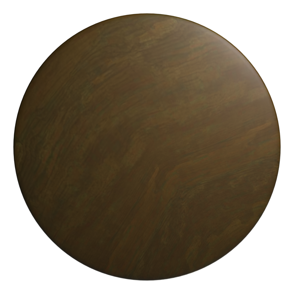 Top view of the Simple Modern Wooden 3D Table 3D model