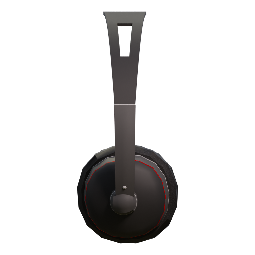 Right view of the Headphone Generic Model 3D model