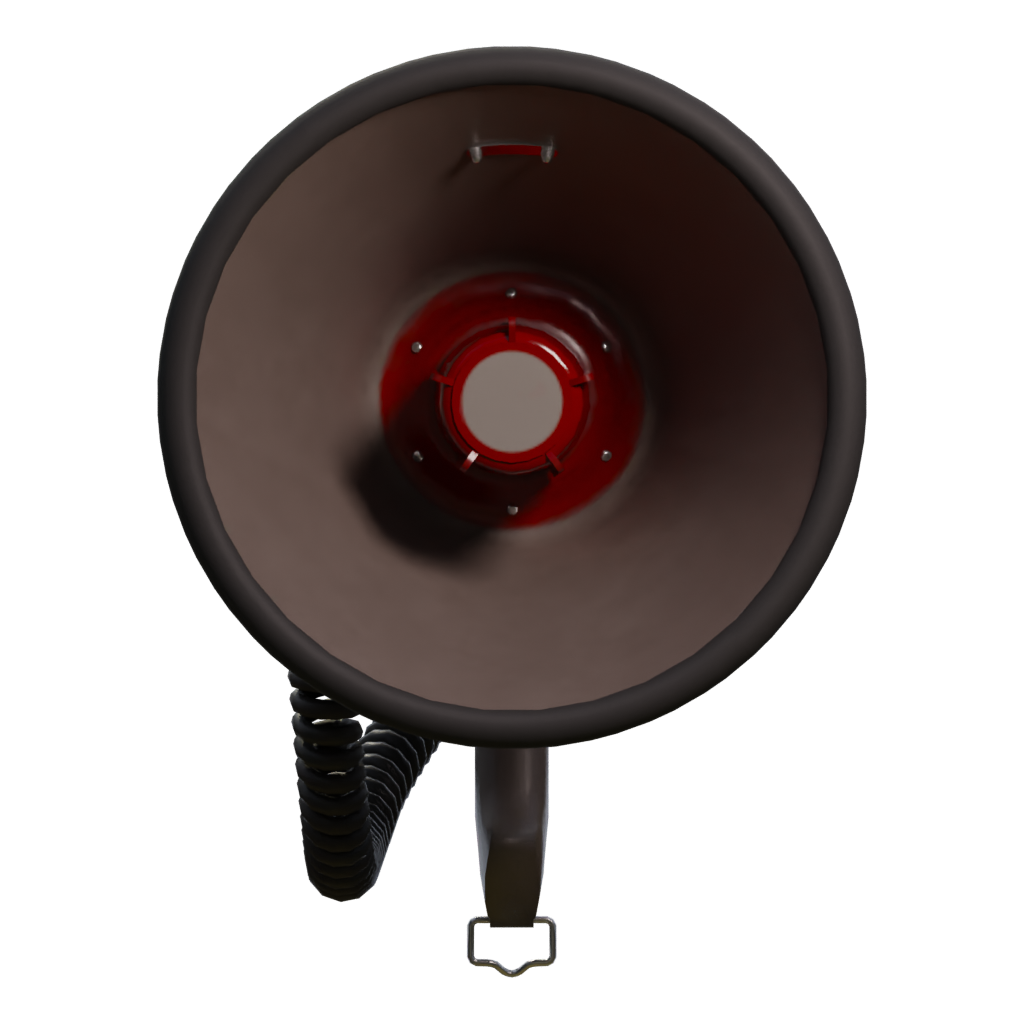 Right view of the Megaphone 3D model
