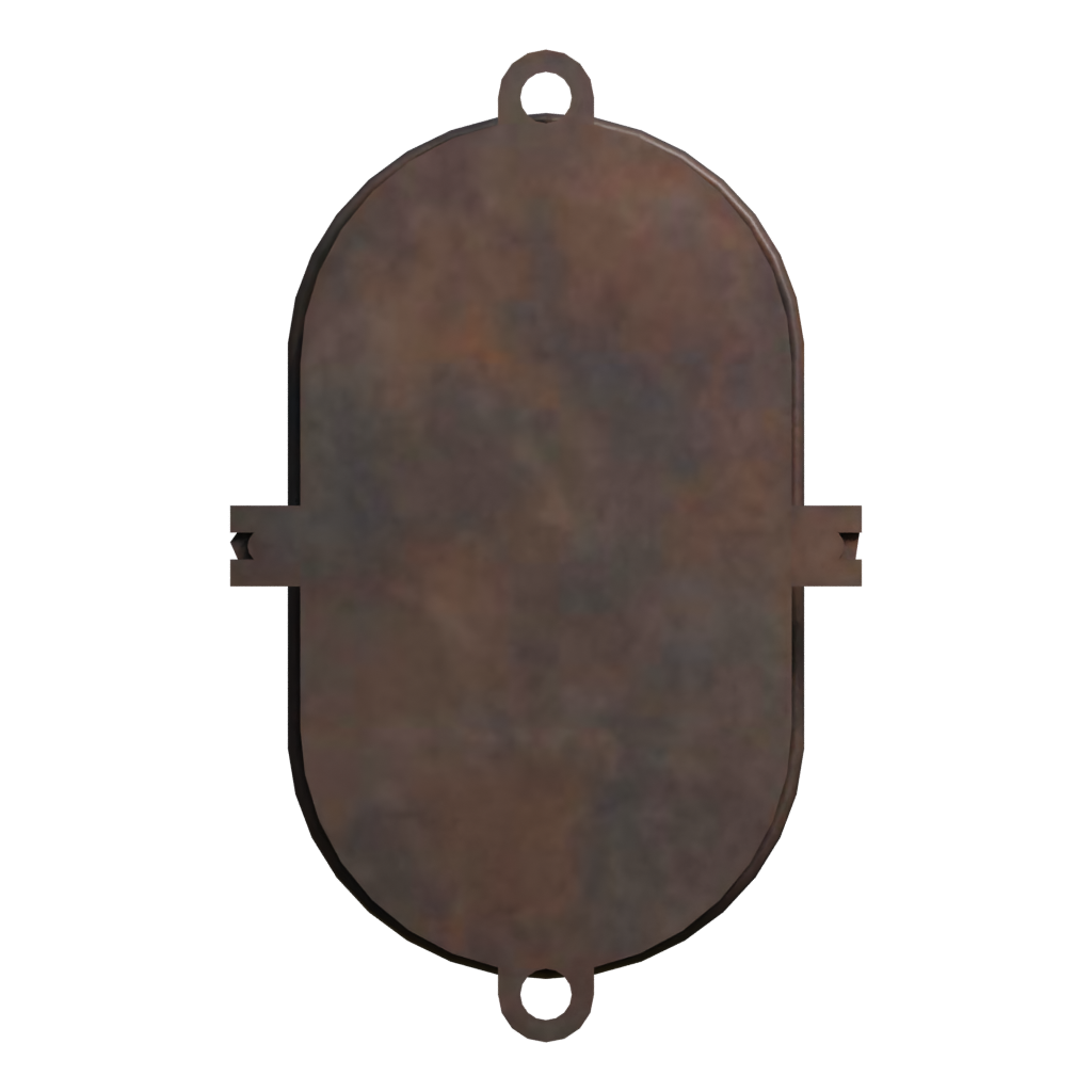Back view of the Industrial Wall Lamp 3D model