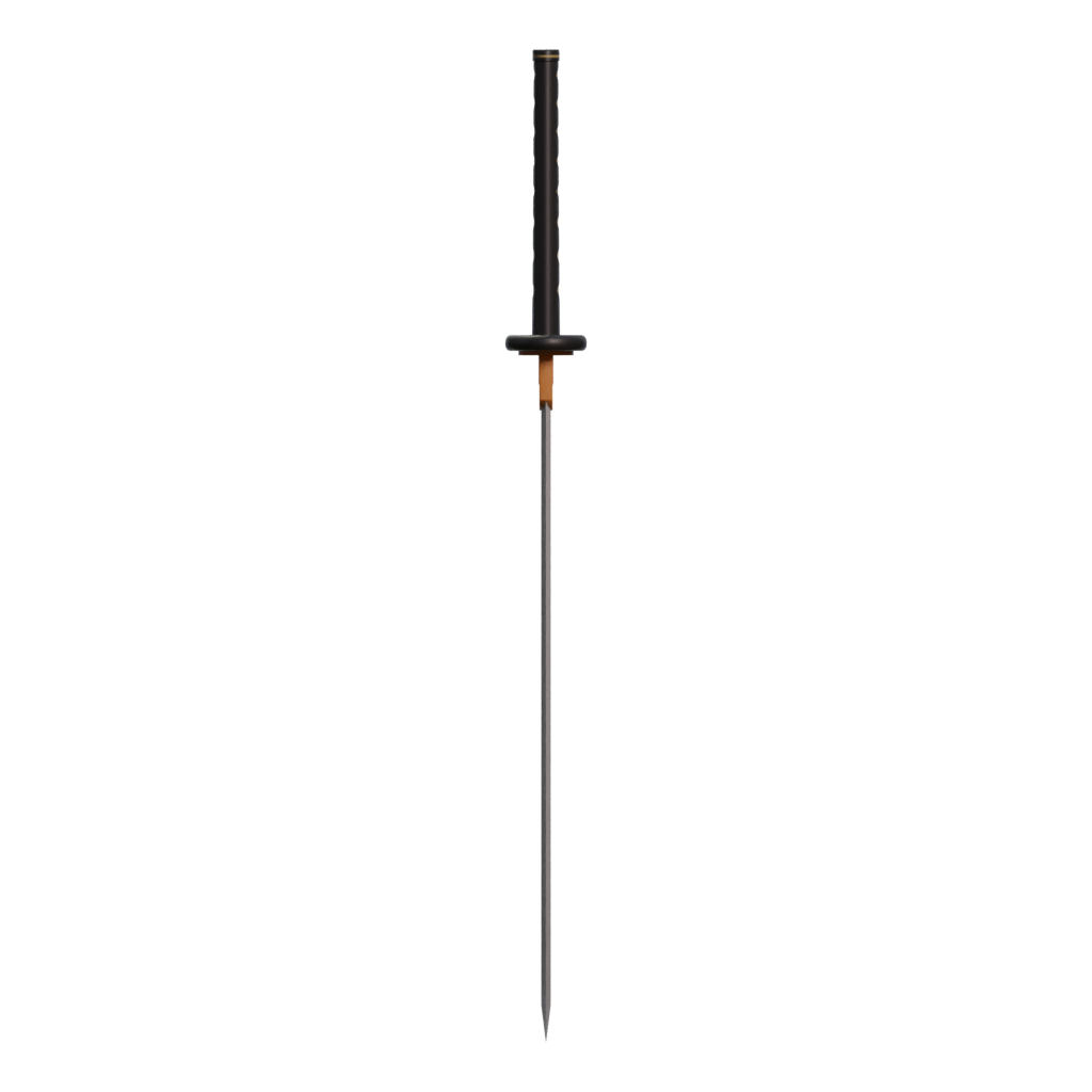 Right view of the Japanese Sword 3D model