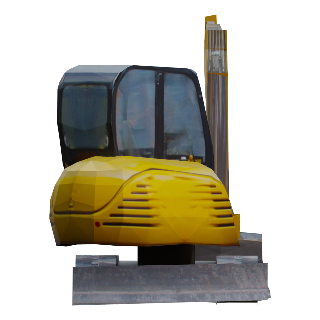 Right view of the Excavator 3D model