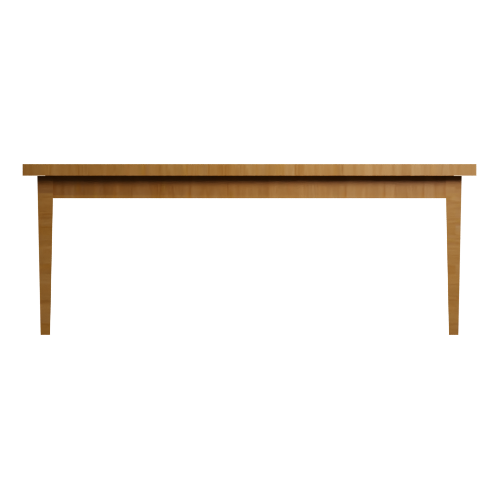Front view of the Table For Kitchen Dining Room Wood Materal 3D model