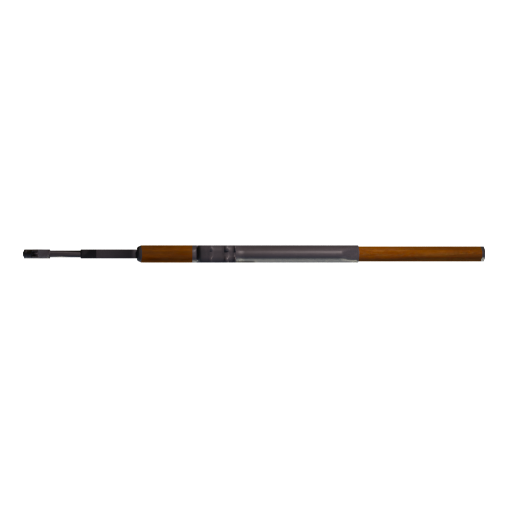 Top view of the AKM 3D model
