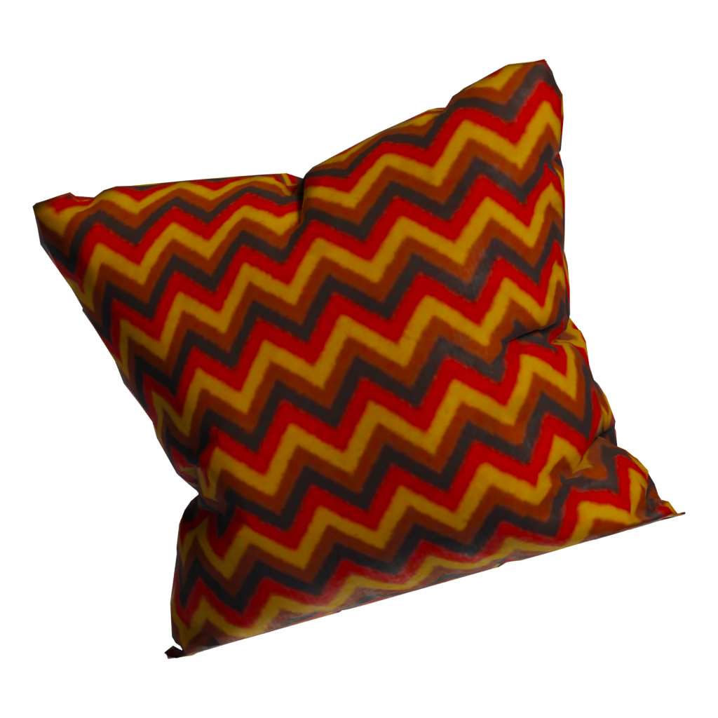 Bottom view of the Throw Pillows 3D model
