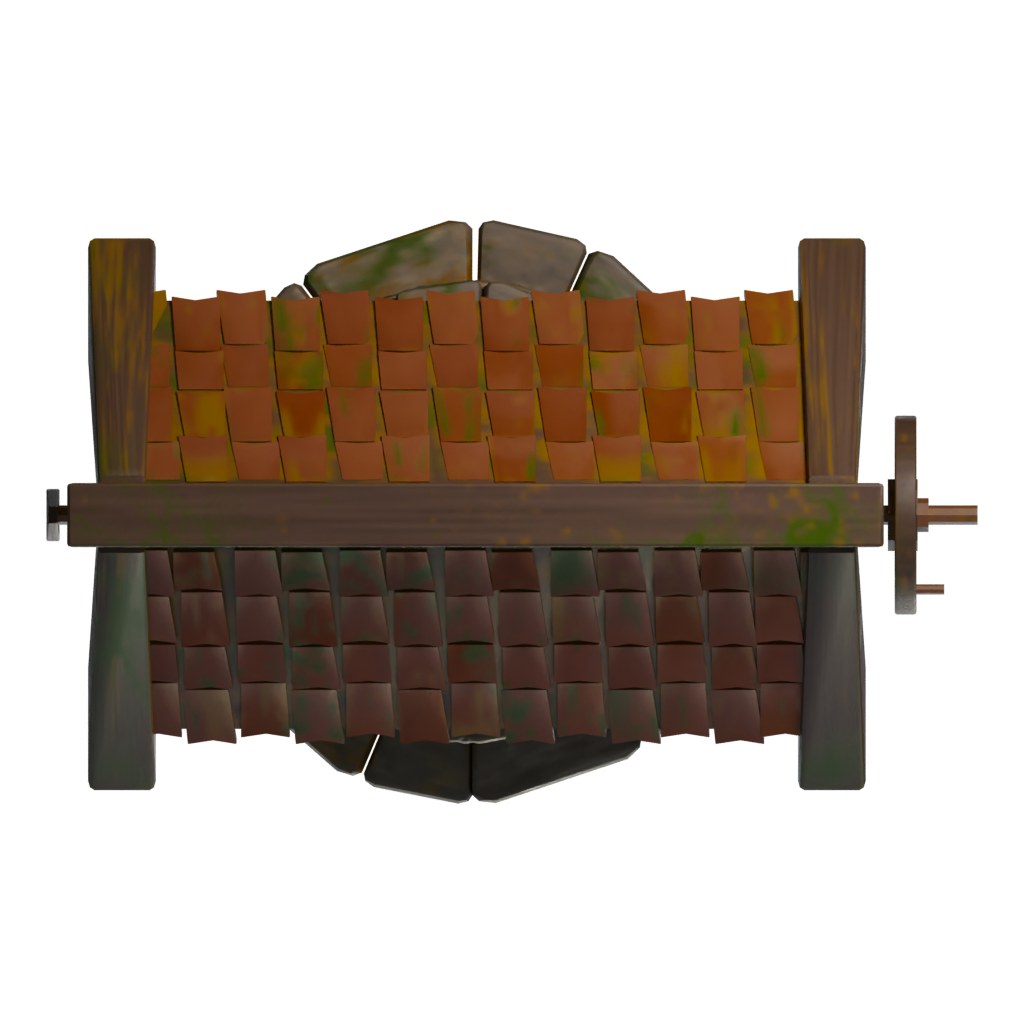 Top view of the Old Well 3D model
