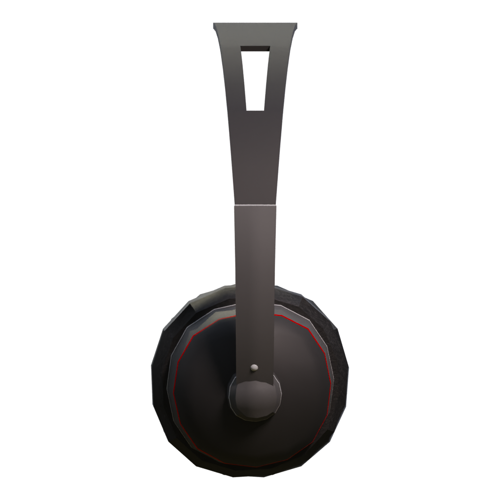 Left view of the Headphone Generic Model 3D model