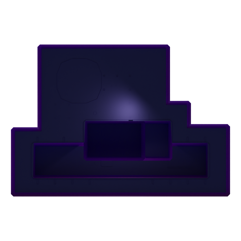 Bottom view of the Nuclear Station 3D model