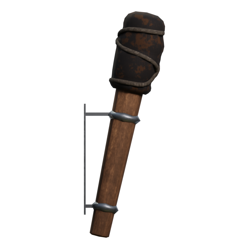 Right view of the Iron Cudgel 3D model
