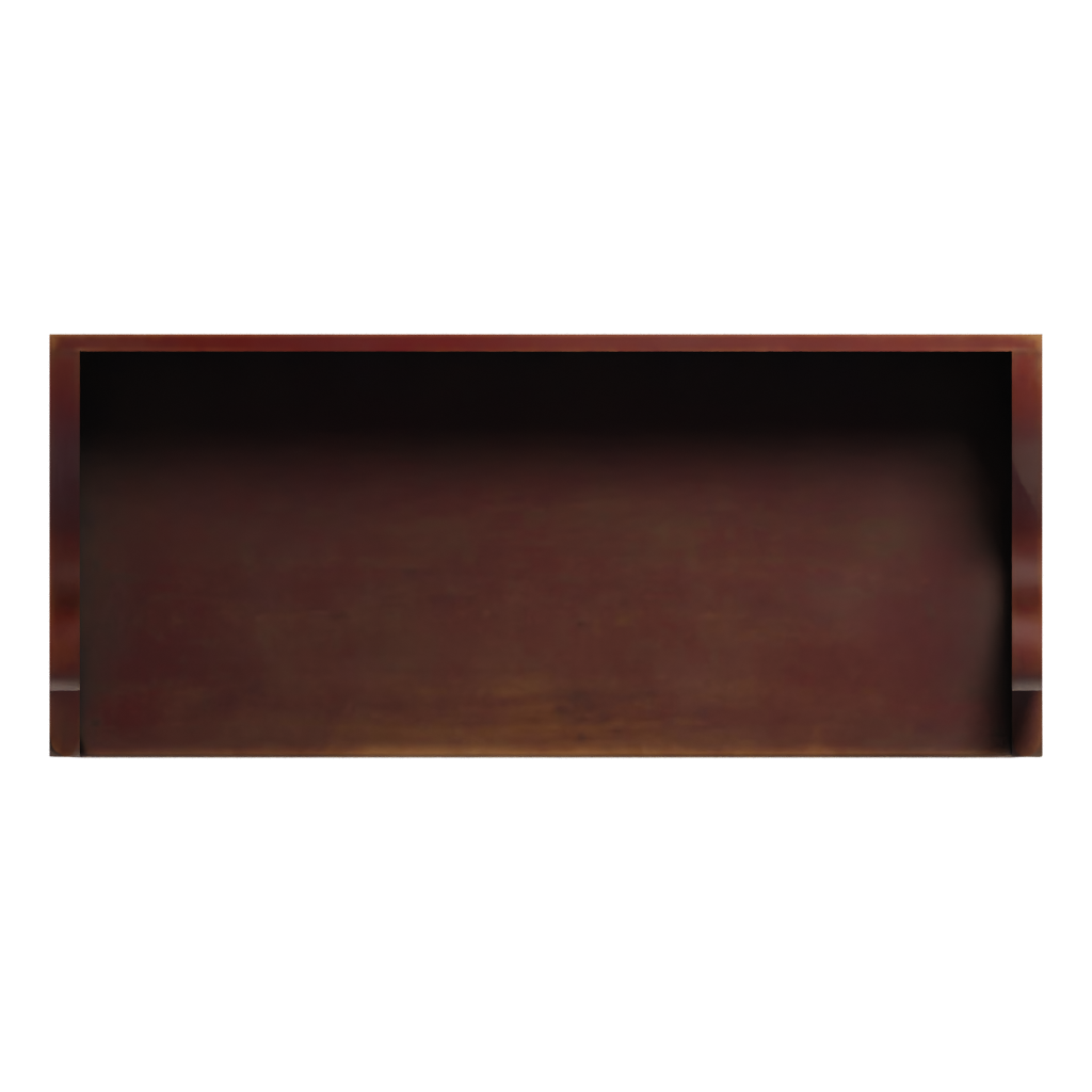 Top view of the Painted Wooden Bench 3D model