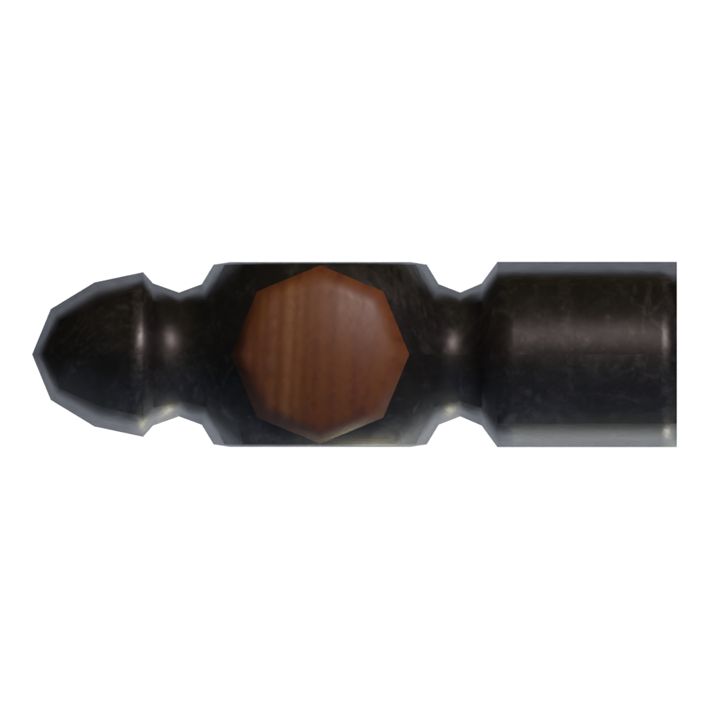 Bottom view of the Hammer 3D model