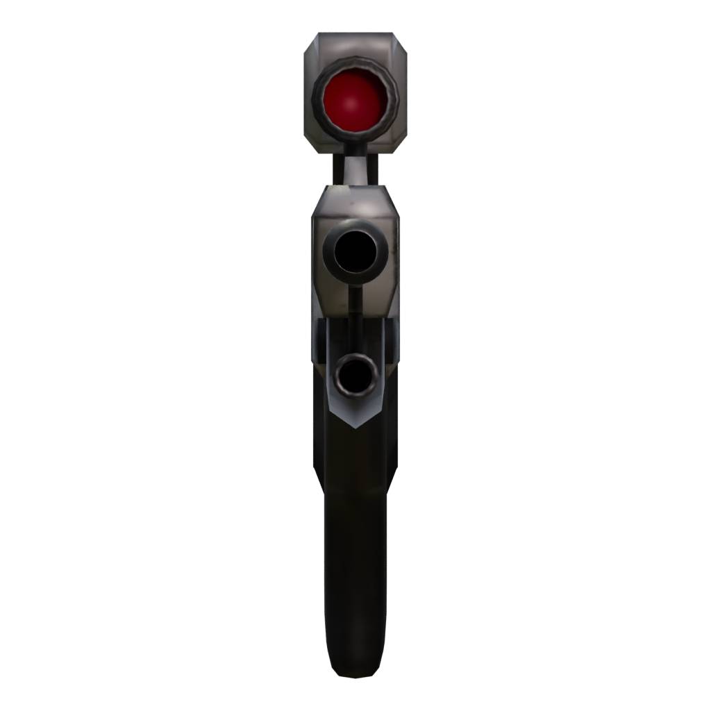 Left view of the Viper Sniper Rifle 3D model