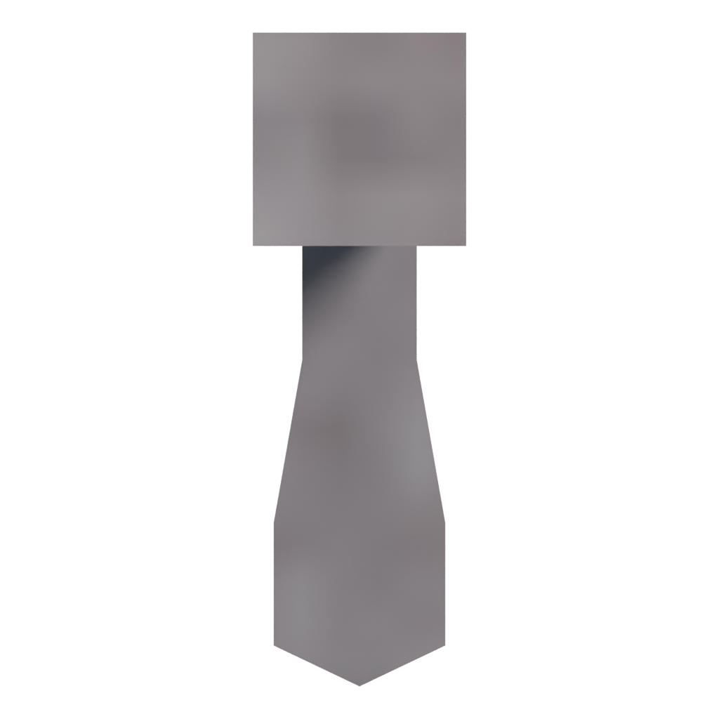 Bottom view of the Antique Estoc 3D model