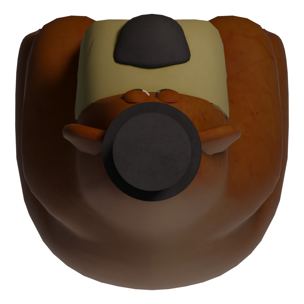 Top view of the Meme O Cholera Czy To Freddy Fazbear 3D model