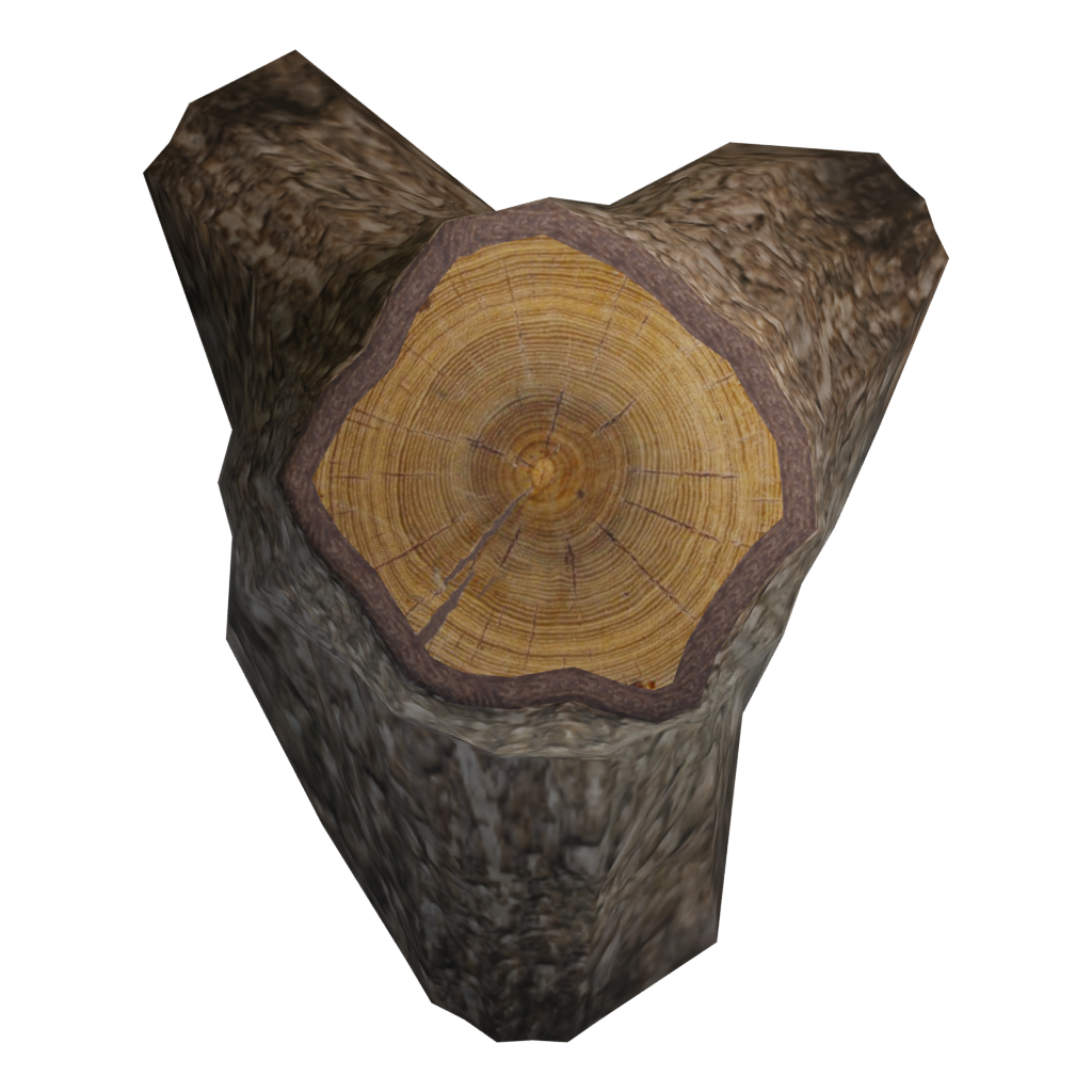 Top view of the Tree 0014 3D model