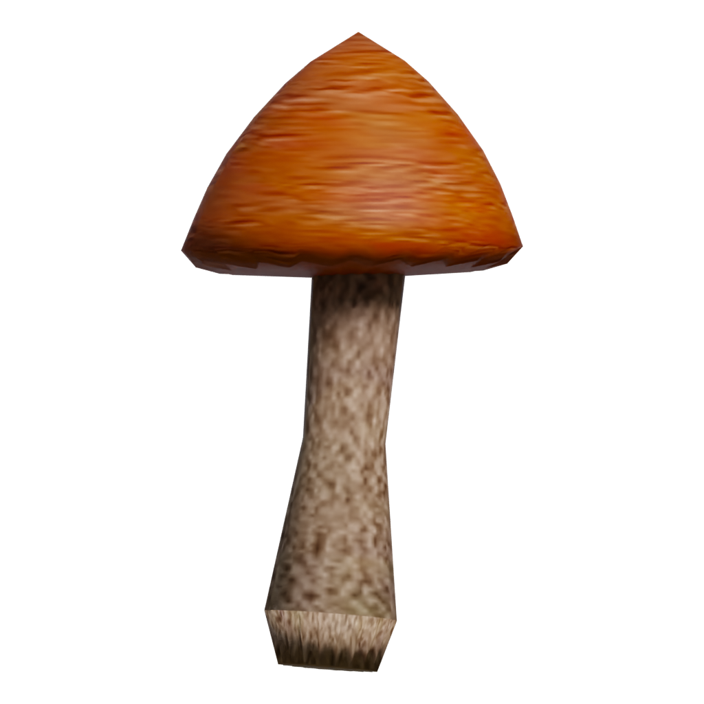 Back view of the Mushroom 00016 3D model