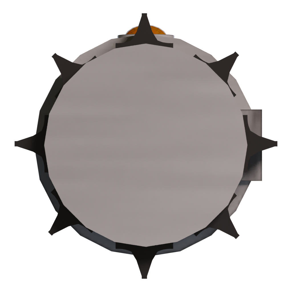 Bottom view of the Anakins Lightsaber 3D model
