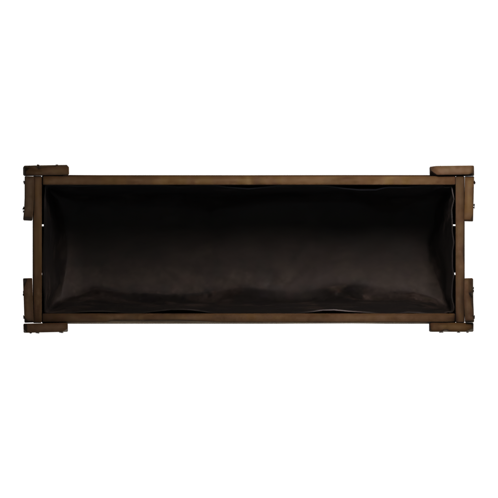 Top view of the Planter Box 3D model
