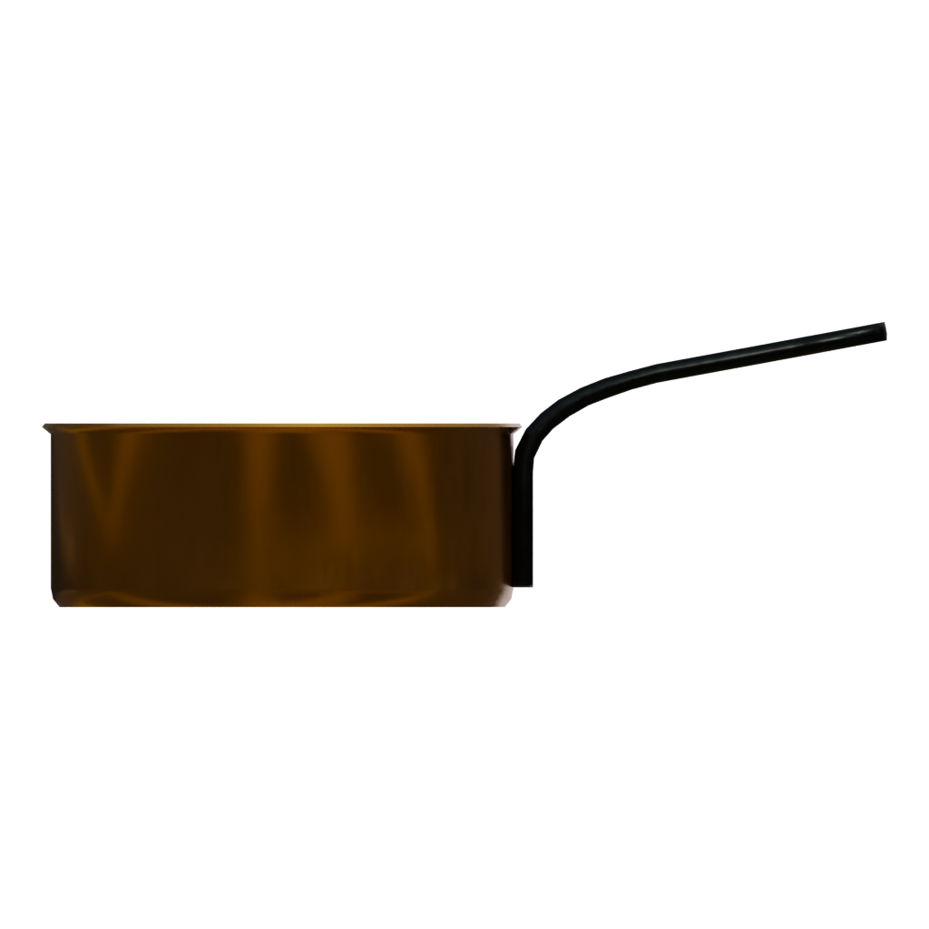 Front view of the Pan 3D model