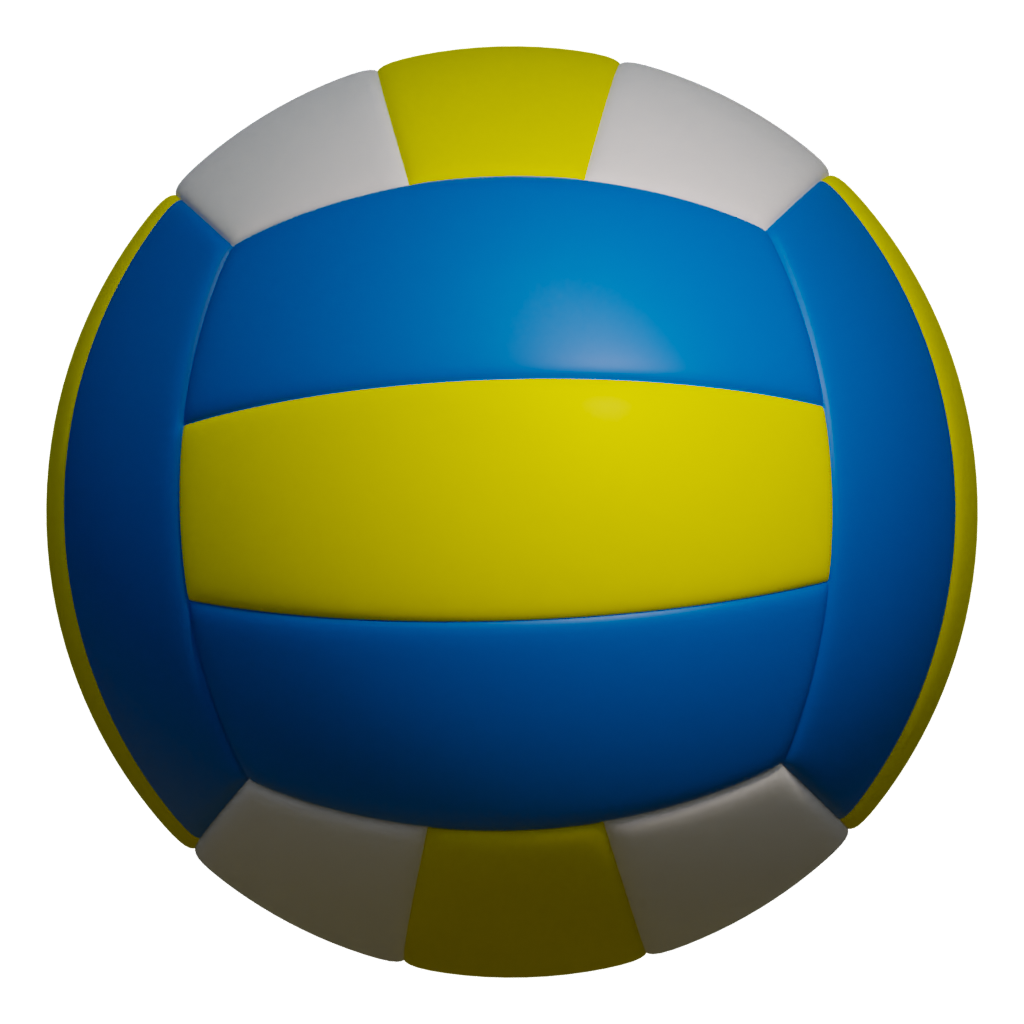 Back view of the Volley Ball 3D model