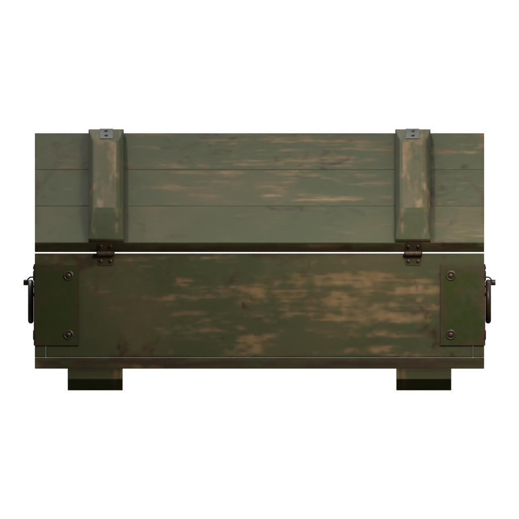 Right view of the Army Box 3D model