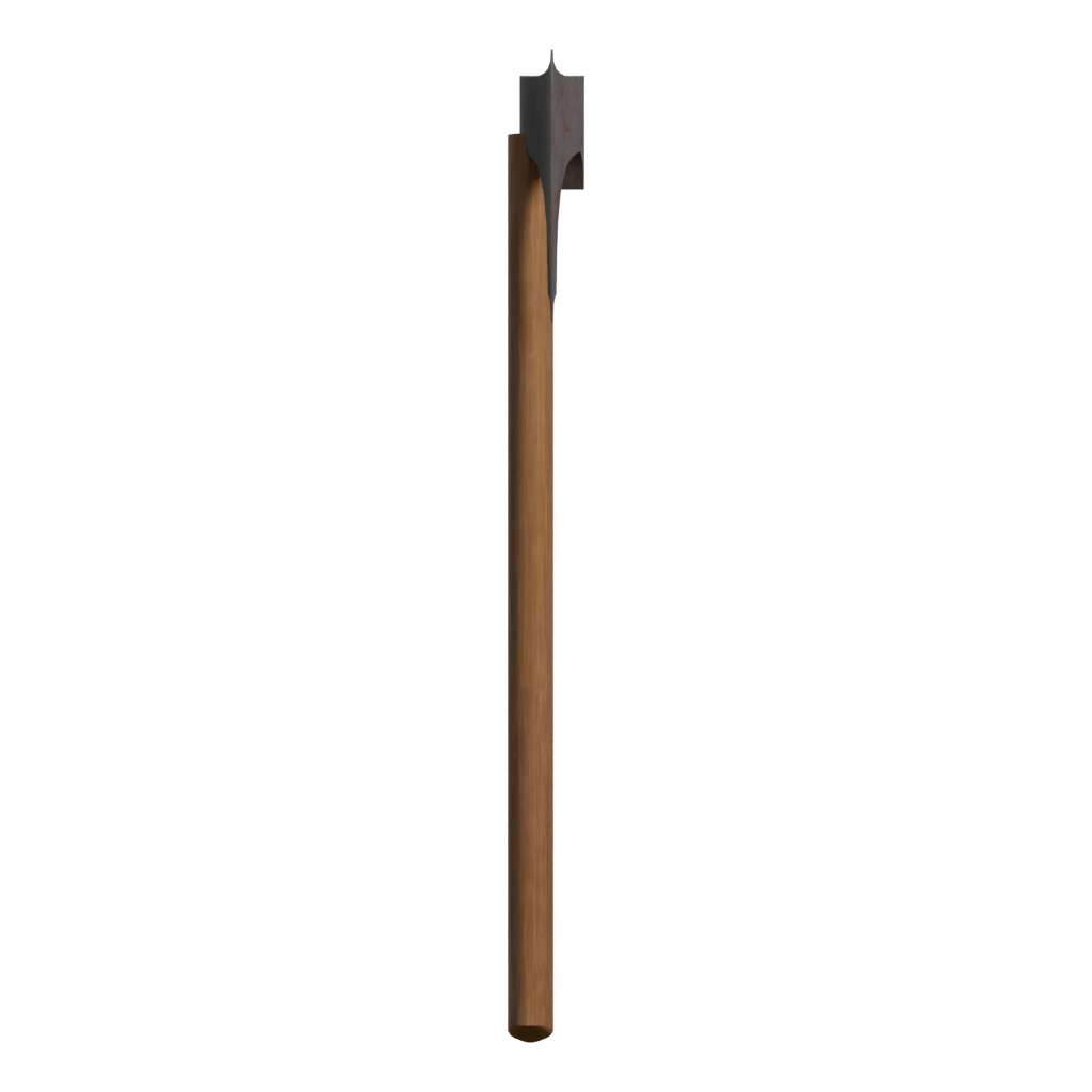 Right view of the Axe One Handed 3D model