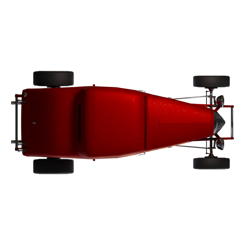 Top view of the 33 Hot Rod 3D model