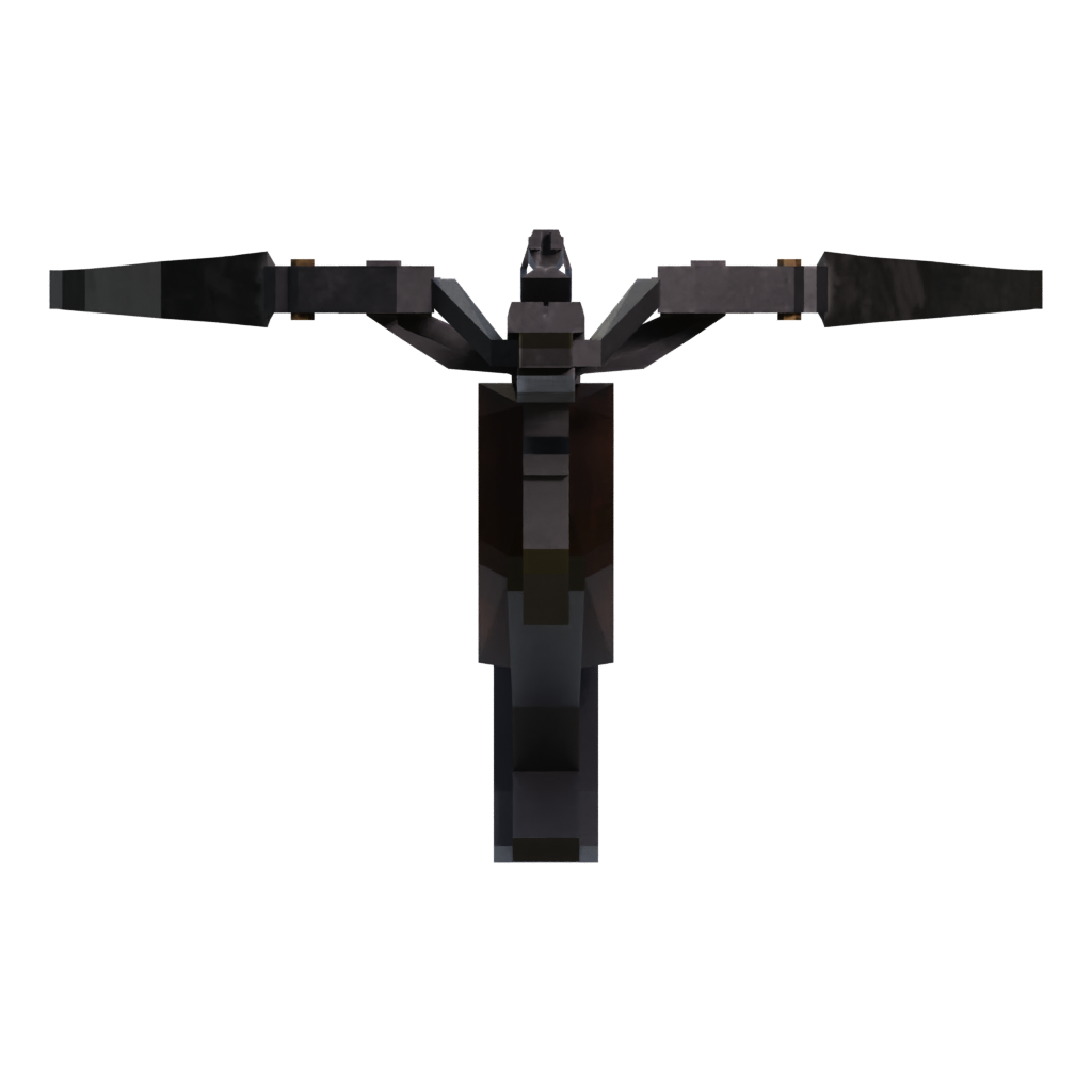 Right view of the Sci Fi Rifel 3D model