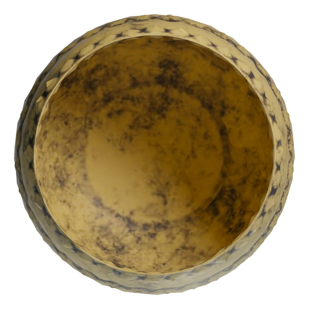 Top view of the Old Cup 3D model