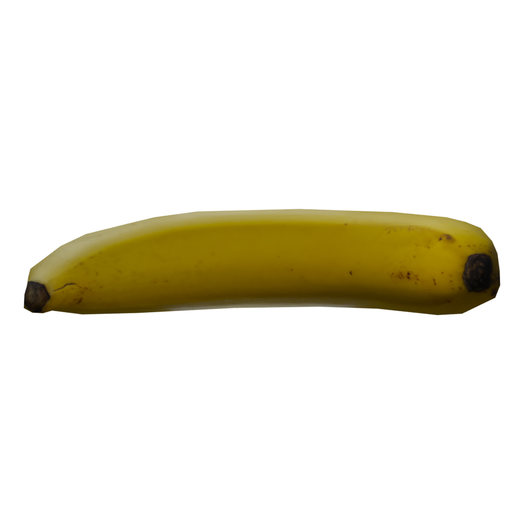 Right view of the Banana 3D model