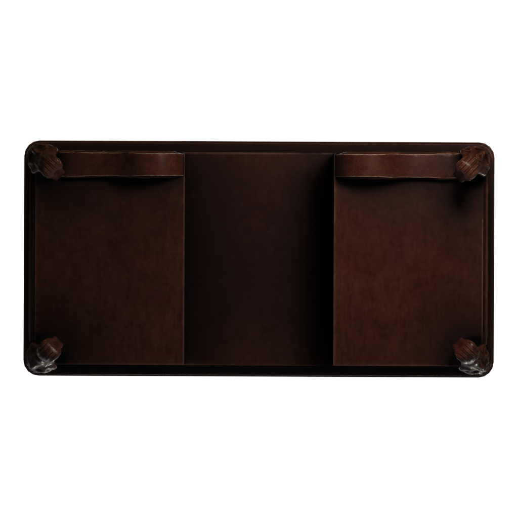 Bottom view of the Toilette 3D model