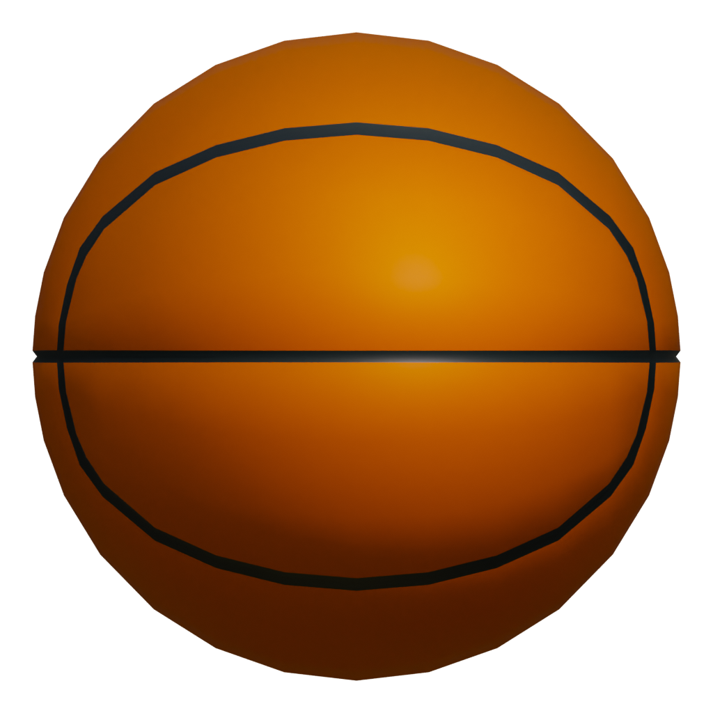Back view of the Basket Ball Size 7 3D model