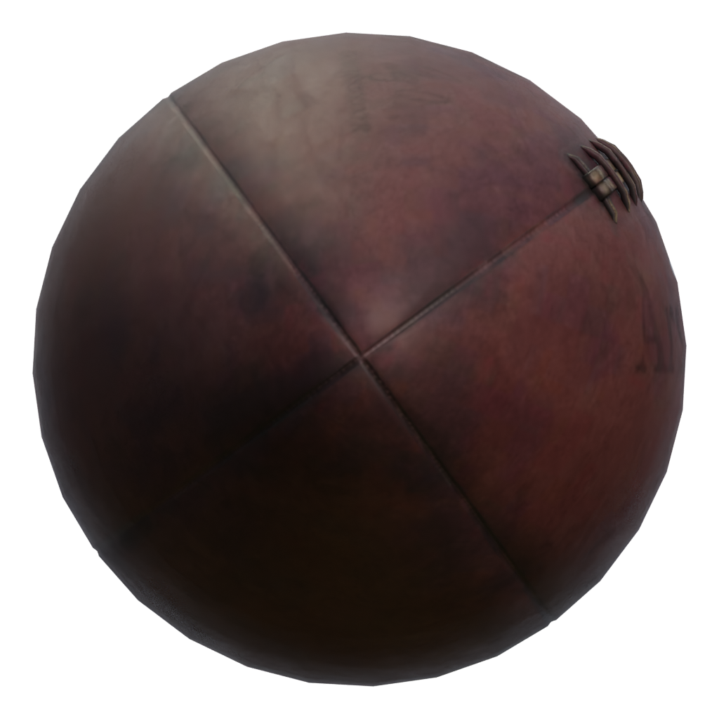 Right view of the American Football 3D model