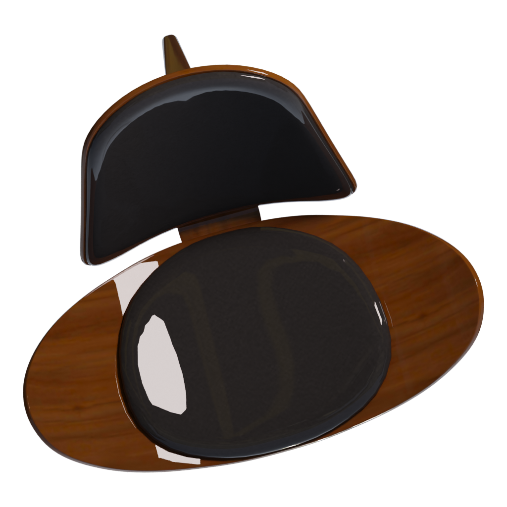 Top view of the Modern Chair 3D model
