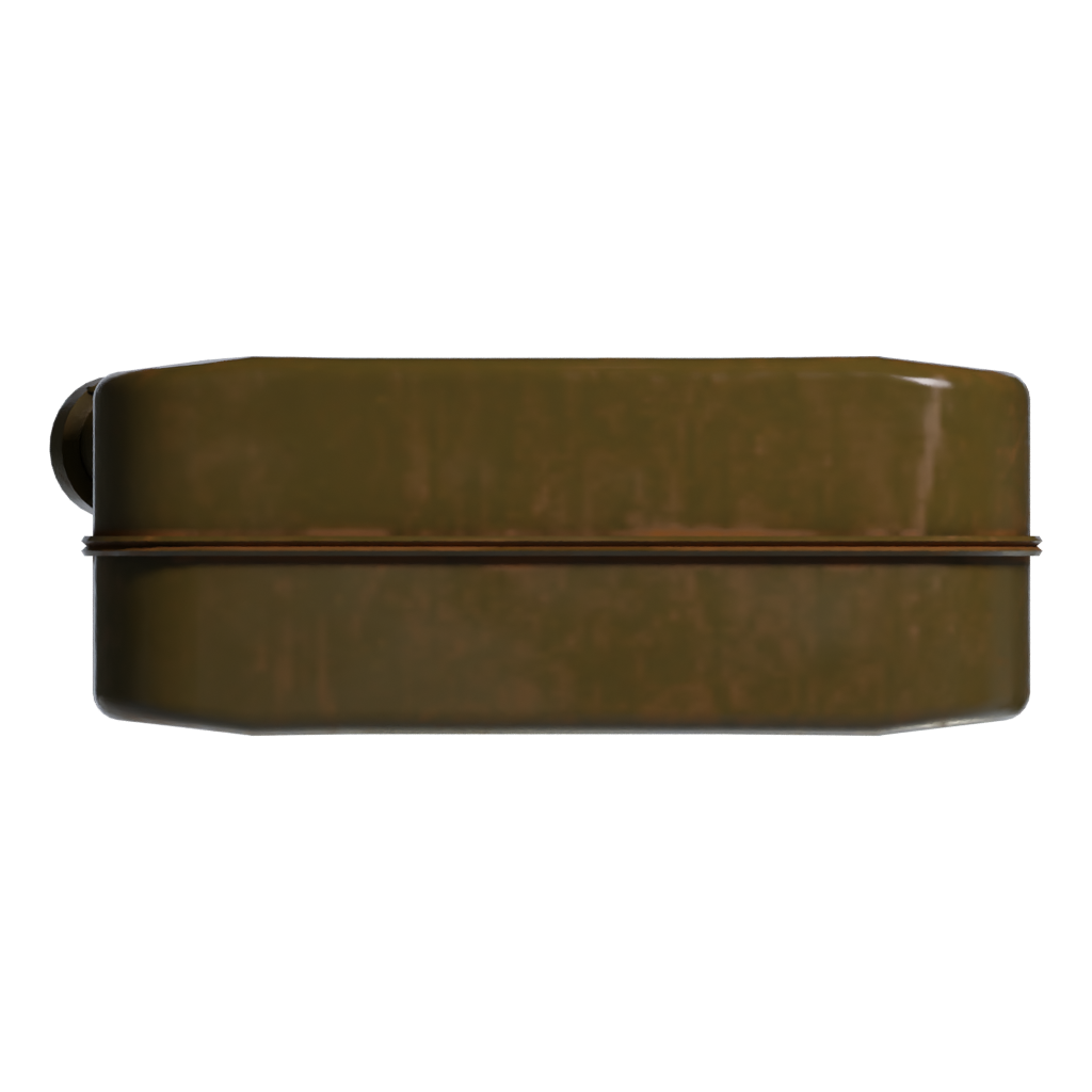 Bottom view of the Fuel Canister 3D model