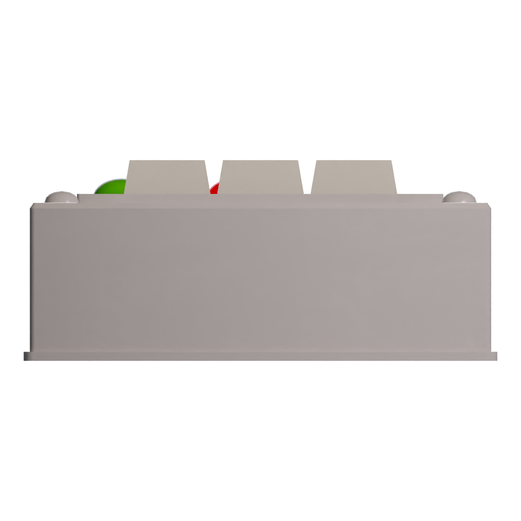 Bottom view of the Keypad Door Lock 3D model