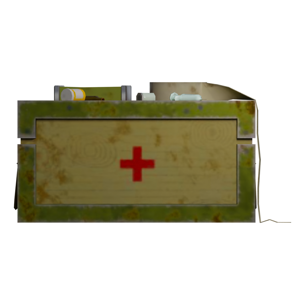 Front view of the Medkit 3D model