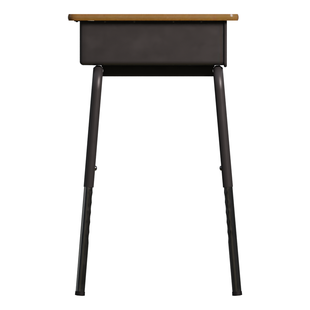 Left view of the School Desk 3D model
