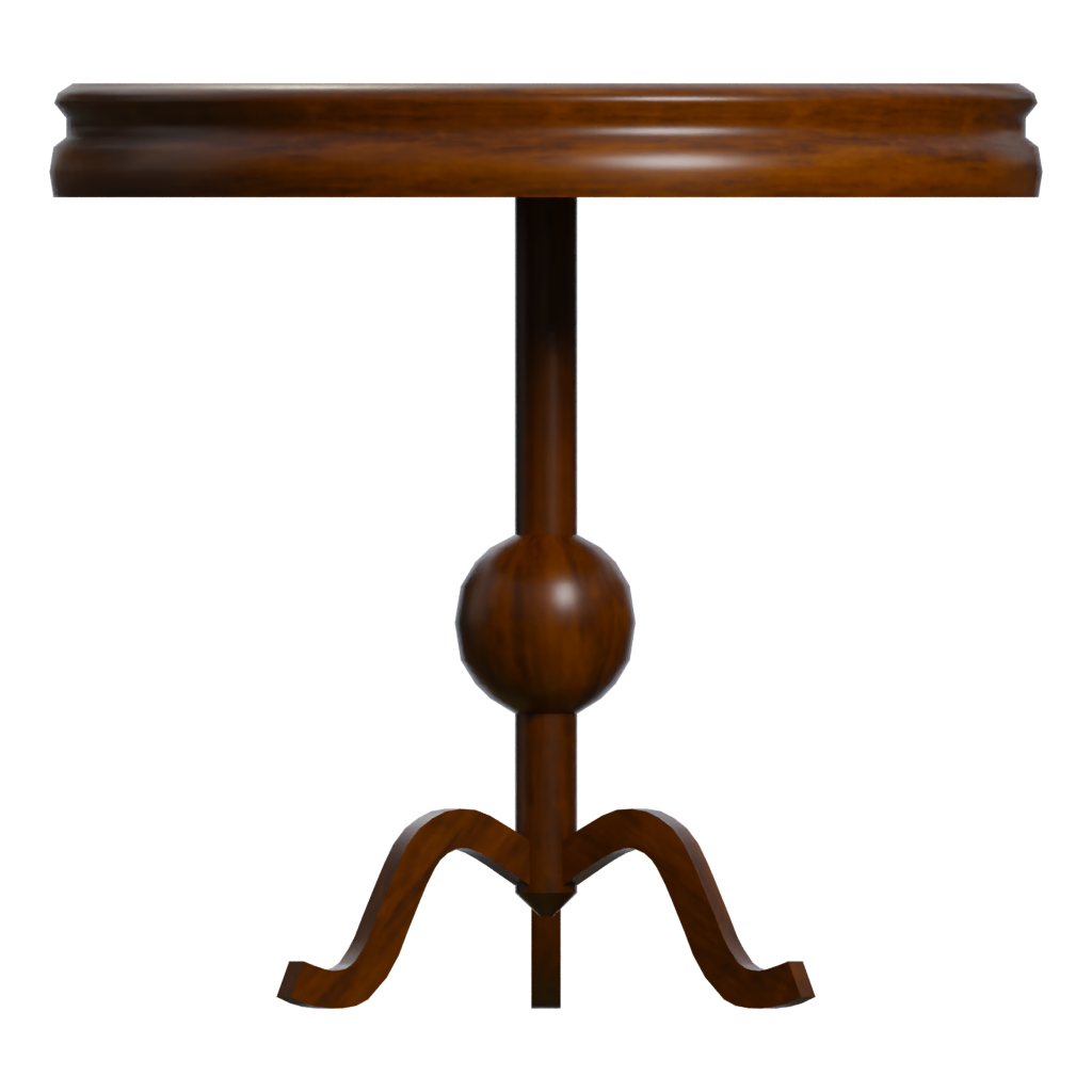 Left view of the Table 3D model
