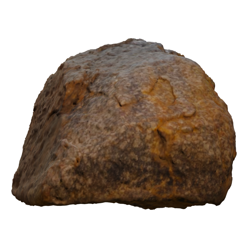 Right view of the Namaqualand Boulder 3D model