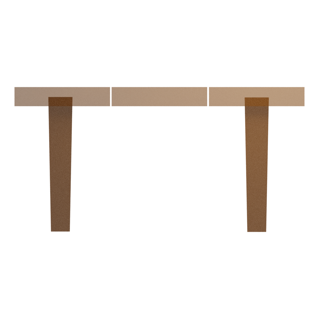 Right view of the Table 3D model