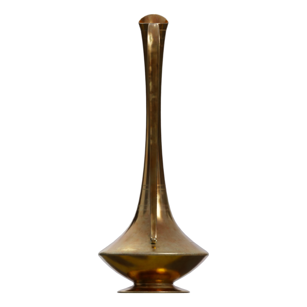 Left view of the Brass Vase 3D model