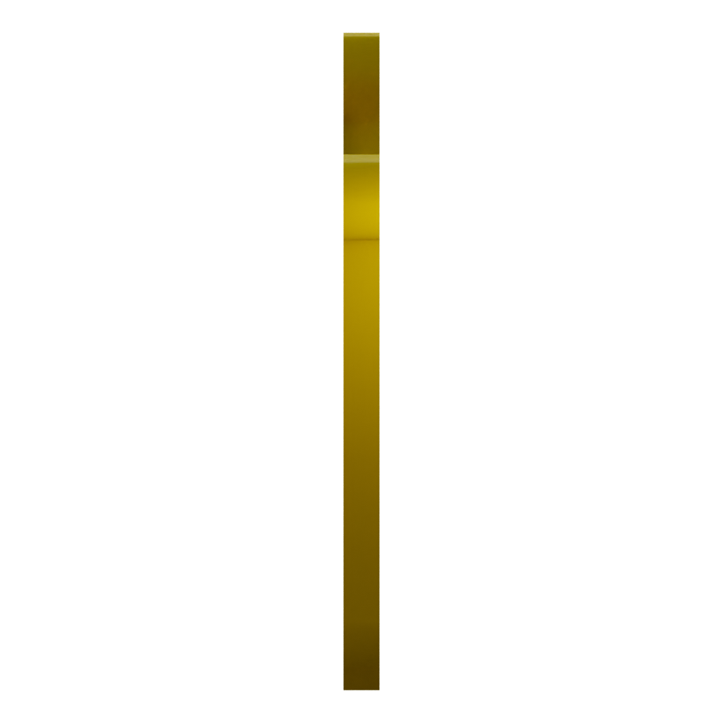 Right view of the Simple Crown Symbol 2D Art 3D model